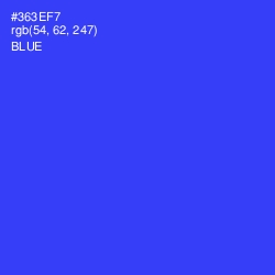 #363EF7 - Blue Color Image