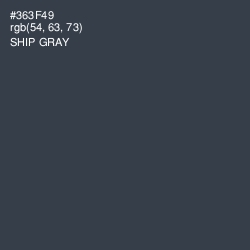 #363F49 - Ship Gray Color Image