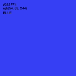 #363FF4 - Blue Color Image