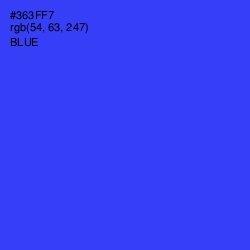 #363FF7 - Blue Color Image