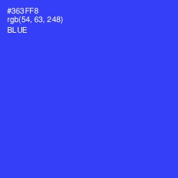 #363FF8 - Blue Color Image