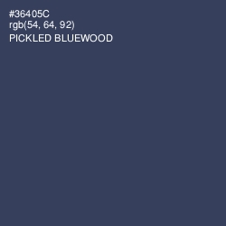 #36405C - Pickled Bluewood Color Image