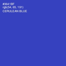 #3641BF - Cerulean Blue Color Image