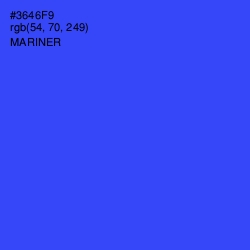 #3646F9 - Mariner Color Image