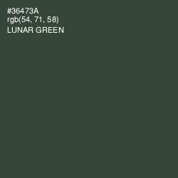 #36473A - Lunar Green Color Image