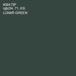 #36473F - Lunar Green Color Image
