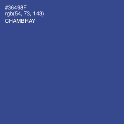 #36498F - Chambray Color Image