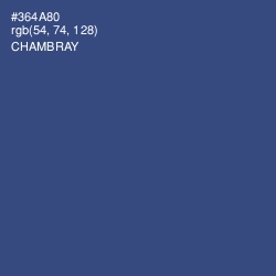 #364A80 - Chambray Color Image