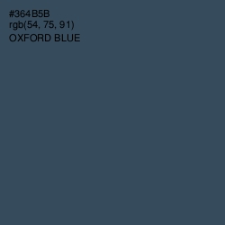 #364B5B - Oxford Blue Color Image