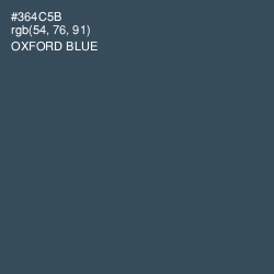 #364C5B - Oxford Blue Color Image