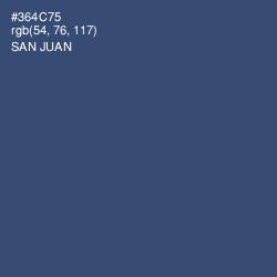 #364C75 - San Juan Color Image