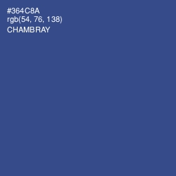 #364C8A - Chambray Color Image