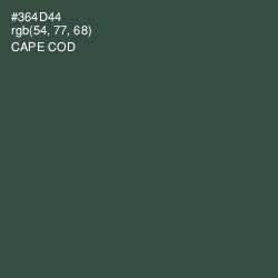 #364D44 - Cape Cod Color Image