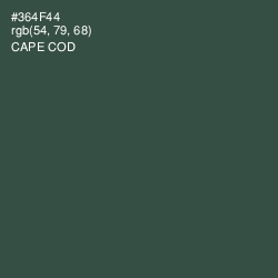 #364F44 - Cape Cod Color Image