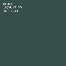 #364F48 - Cape Cod Color Image
