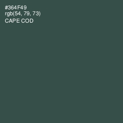 #364F49 - Cape Cod Color Image