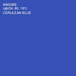 #3650B5 - Cerulean Blue Color Image