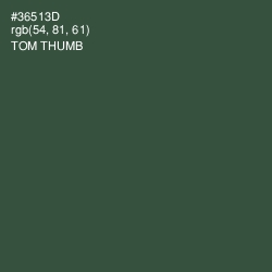 #36513D - Tom Thumb Color Image