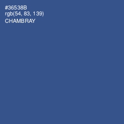 #36538B - Chambray Color Image