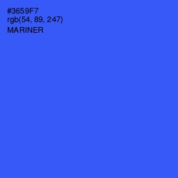 #3659F7 - Mariner Color Image