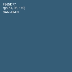#365D77 - San Juan Color Image