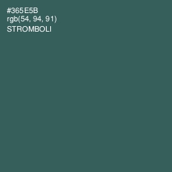 #365E5B - Stromboli Color Image