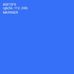 #3670F9 - Mariner Color Image