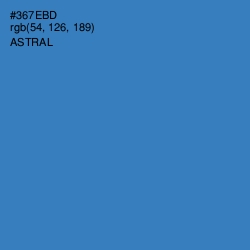 #367EBD - Astral Color Image