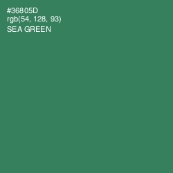 #36805D - Sea Green Color Image