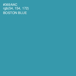 #369AAC - Boston Blue Color Image