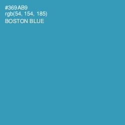 #369AB9 - Boston Blue Color Image