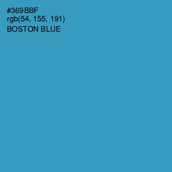 #369BBF - Boston Blue Color Image