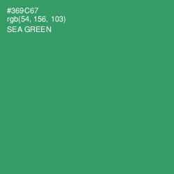 #369C67 - Sea Green Color Image