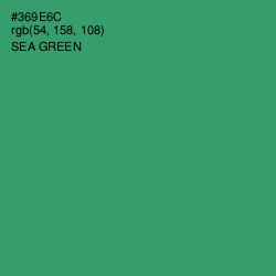 #369E6C - Sea Green Color Image