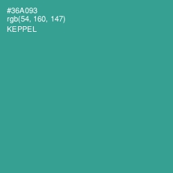 #36A093 - Keppel Color Image