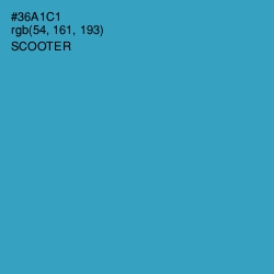 #36A1C1 - Scooter Color Image