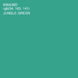 #36A38D - Jungle Green Color Image