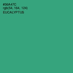 #36A47C - Eucalyptus Color Image