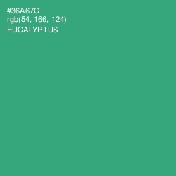 #36A67C - Eucalyptus Color Image