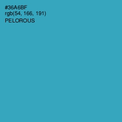 #36A6BF - Pelorous Color Image