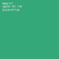 #36A777 - Eucalyptus Color Image