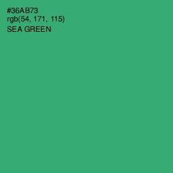 #36AB73 - Sea Green Color Image