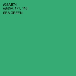 #36AB74 - Sea Green Color Image