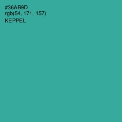 #36AB9D - Keppel Color Image