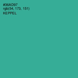 #36AD97 - Keppel Color Image