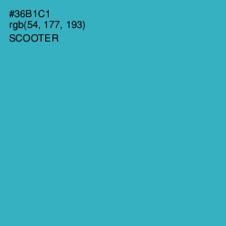 #36B1C1 - Scooter Color Image