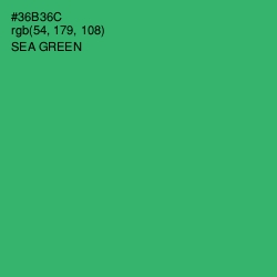 #36B36C - Sea Green Color Image