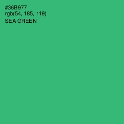 #36B977 - Sea Green Color Image