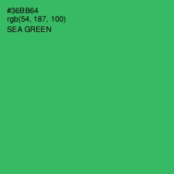 #36BB64 - Sea Green Color Image