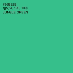 #36BE8B - Jungle Green Color Image